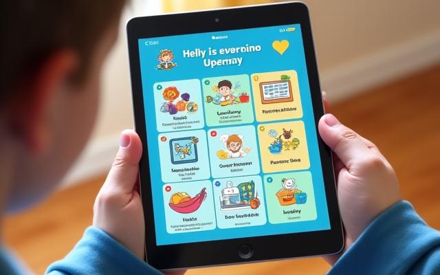 Mockup einer Bildungs-App mit Kursübersicht und Lernfortschrittsbalken